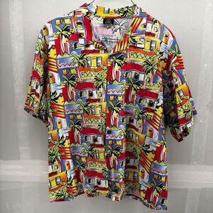 Toucan Dance By Fast Lane Hawaiian Shirt Village Hawaiian Shirt Size XL FLAWED